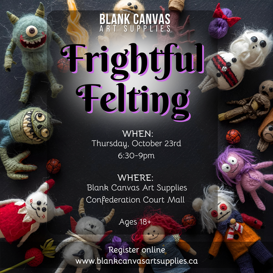 Frightful Felting Workshop: Thursday, October 23rd 6:30-9pm