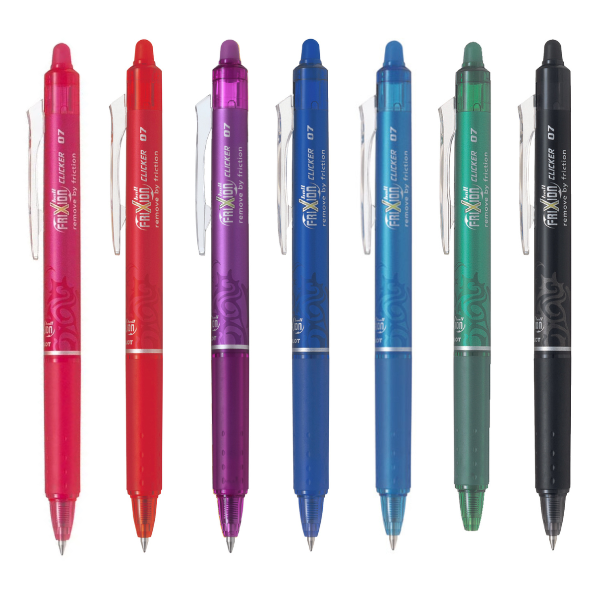 Frixion Eraseable Ink Click Pens (0.7mm)