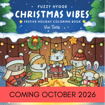 Fuzzy Hygge: Christmas Vibes Colouring Book {OCTOBER 2026}