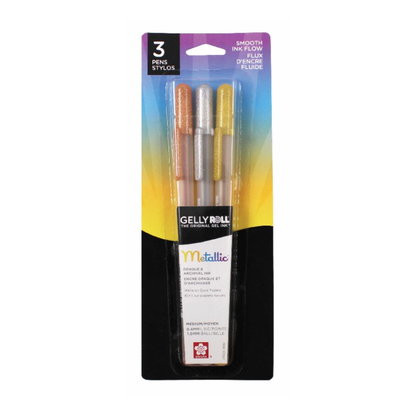 Sakura Gelly Roll Metallic Pen Set of 3