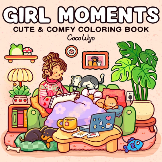Coco Wyo "Girl Moments" Colouring Book