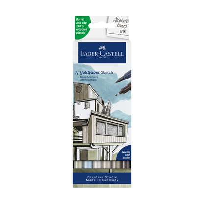 Faber-Castell Goldfaber Sketch Marker Architecture Set of 6 (Alcohol-based)