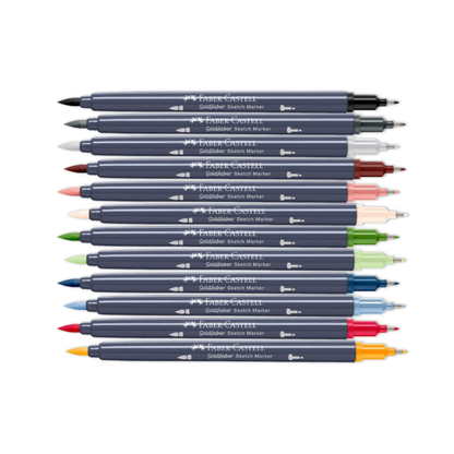 Faber-Castell Goldfaber Sketch Marker Set of 12 (Alcohol-based)