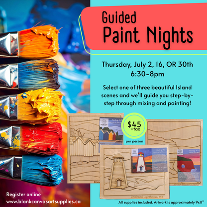 Guided Paint Nights: JULY Dates