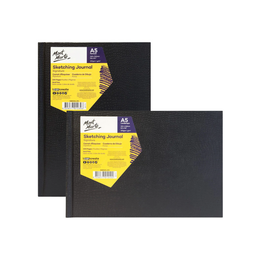 Monte Marte Hardcover Sketchbooks 100 pages Size A5 5.5x8"
