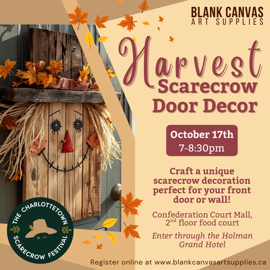 Harvest Scarecrow Door Hanging Workshop October 17th 7-8:30pm
