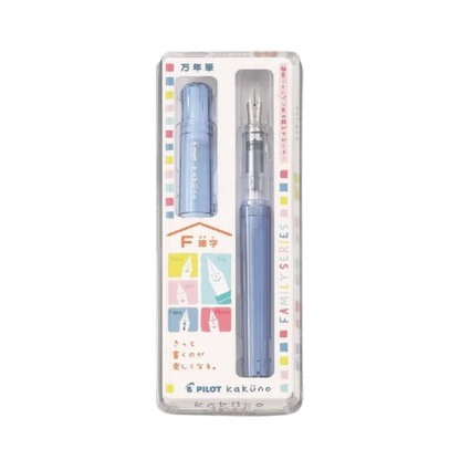 Pilot Kakuno Fountain Pen - Blue (Fine)