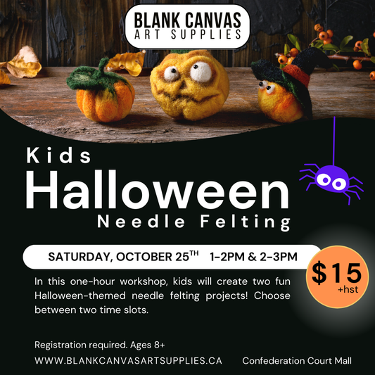 Kids Halloween Needle Felting Saturday, October 25th