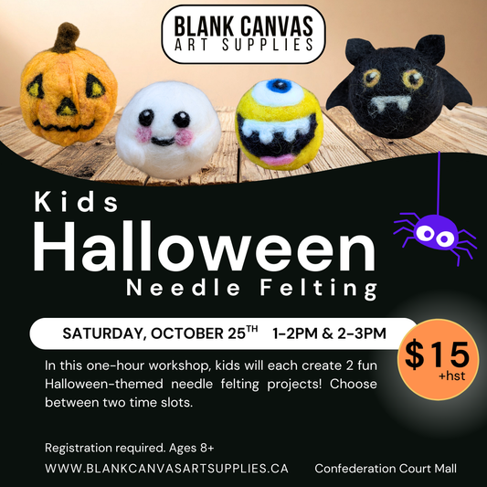 Kids Halloween Needle Felting Saturday, October 25th