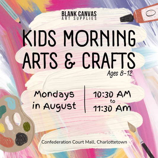Kids Morning Arts & Crafts (ages 8-12) Mondays in August
