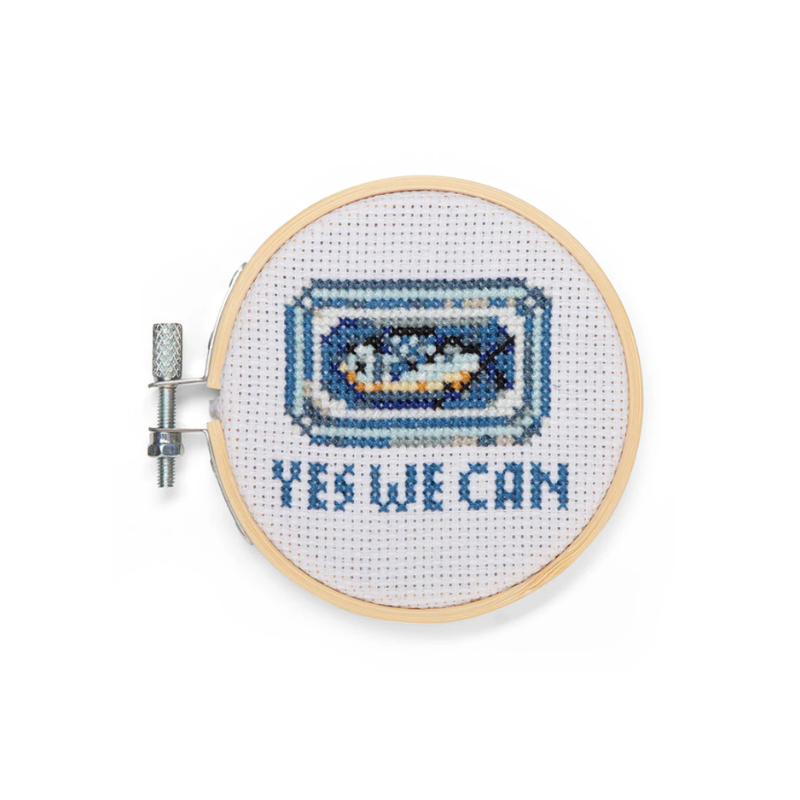 Kikkerland Mini Cross Stitch Kit - Sardine