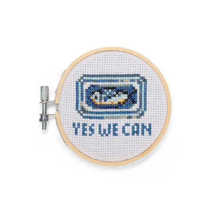 Kikkerland Mini Cross Stitch Kit - Sardine