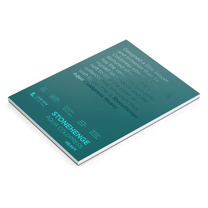 Stonehenge Aqua Watercolour Block White CP 300lb 100% Cotton 9x12" 15 Sheets {SPECIAL ORDER}