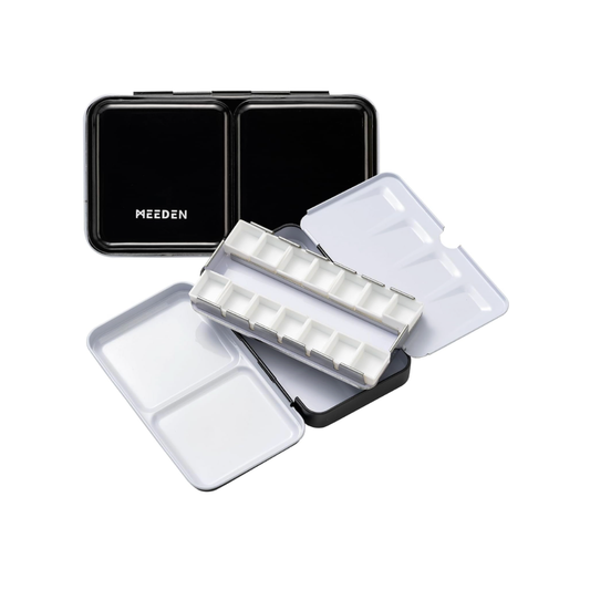 Meeden Empty Watercolour Half Pan Metal Palette