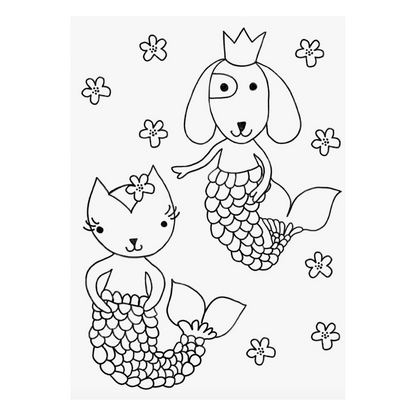 Kids Colouring Book "Mermaids"