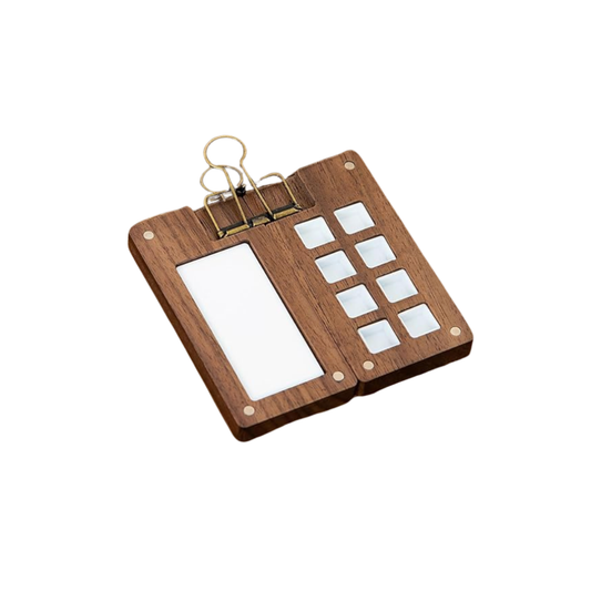 Mini Wooden Travel Palette (Rectangle)