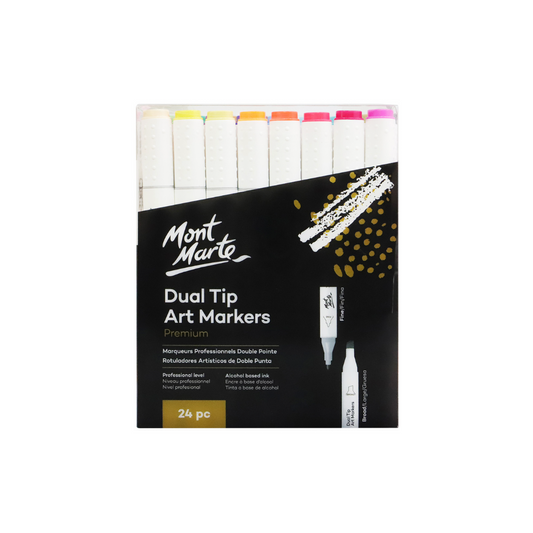 Mont Marte Dual Tip Alcohol Marker Set of 24