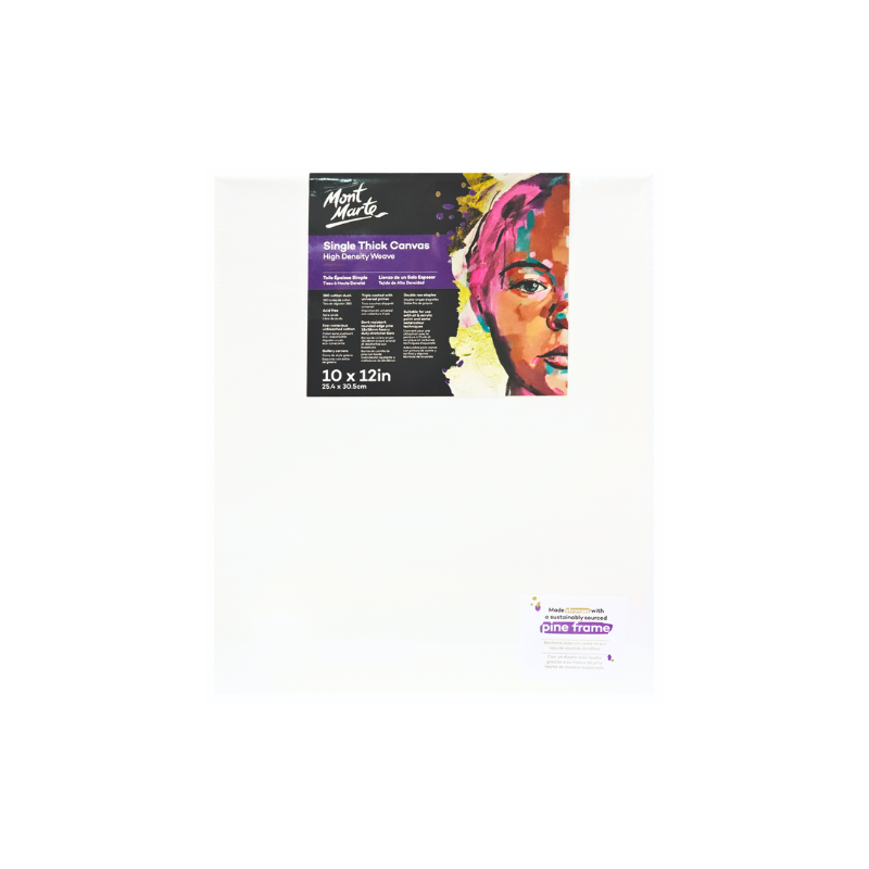 Mont Marte Single Thick Canvases with Pine Frame (Triple Coated)