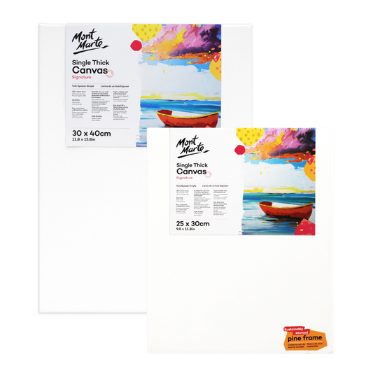 Mont Marte Studio Stretched Canvas Single Thick