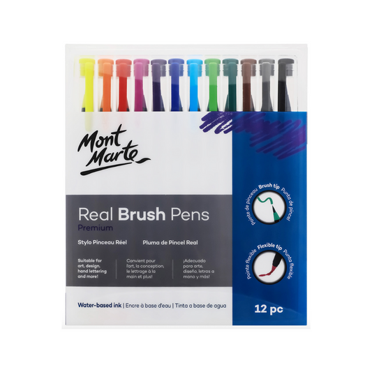 Mont Marte Real Brush Pens Set of 12