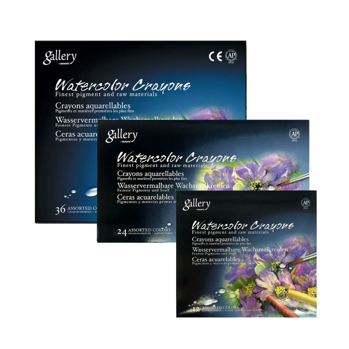 Mungyo Watercolor Crayon Sets Assorted Colours