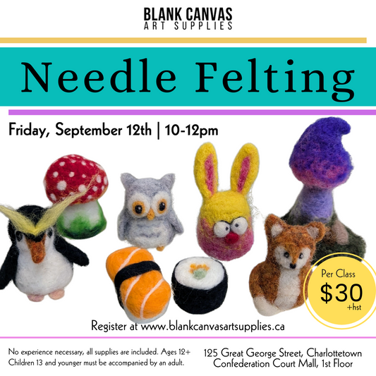 Afternoon Needle Felting September 12th 4-6pm