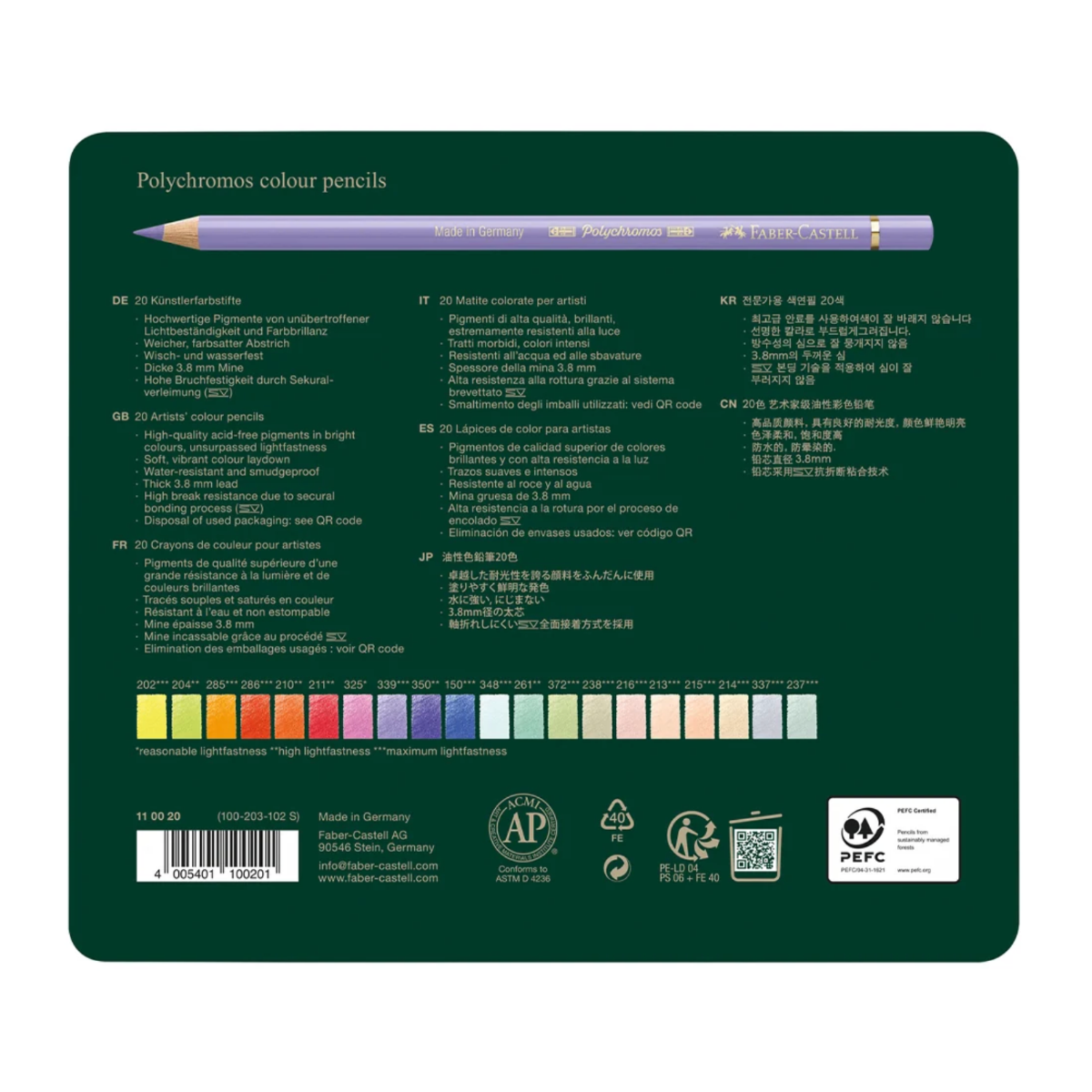 NEW COLOURS Faber-Castell Polychromos Colour Pencil Set of 20 {COMING SOON}