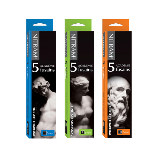 🇨🇦 Nitram Académie Fusains Packs of 6