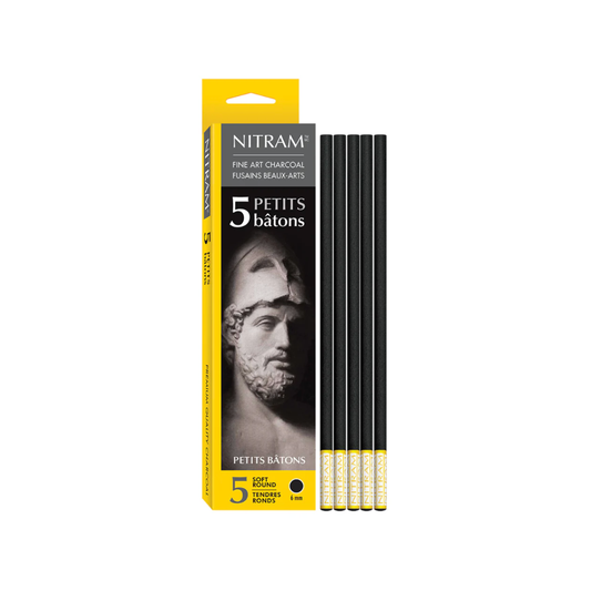 🇨🇦 Nitram (Extra) Soft 6mm Charcoal Set of 5