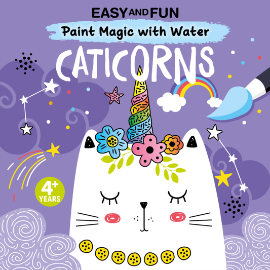 "Paint Magic with Water: Caticorns" Colouring Book
