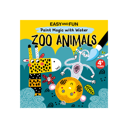 "Paint Magic with Water: Zoo Animals" Colouring Book
