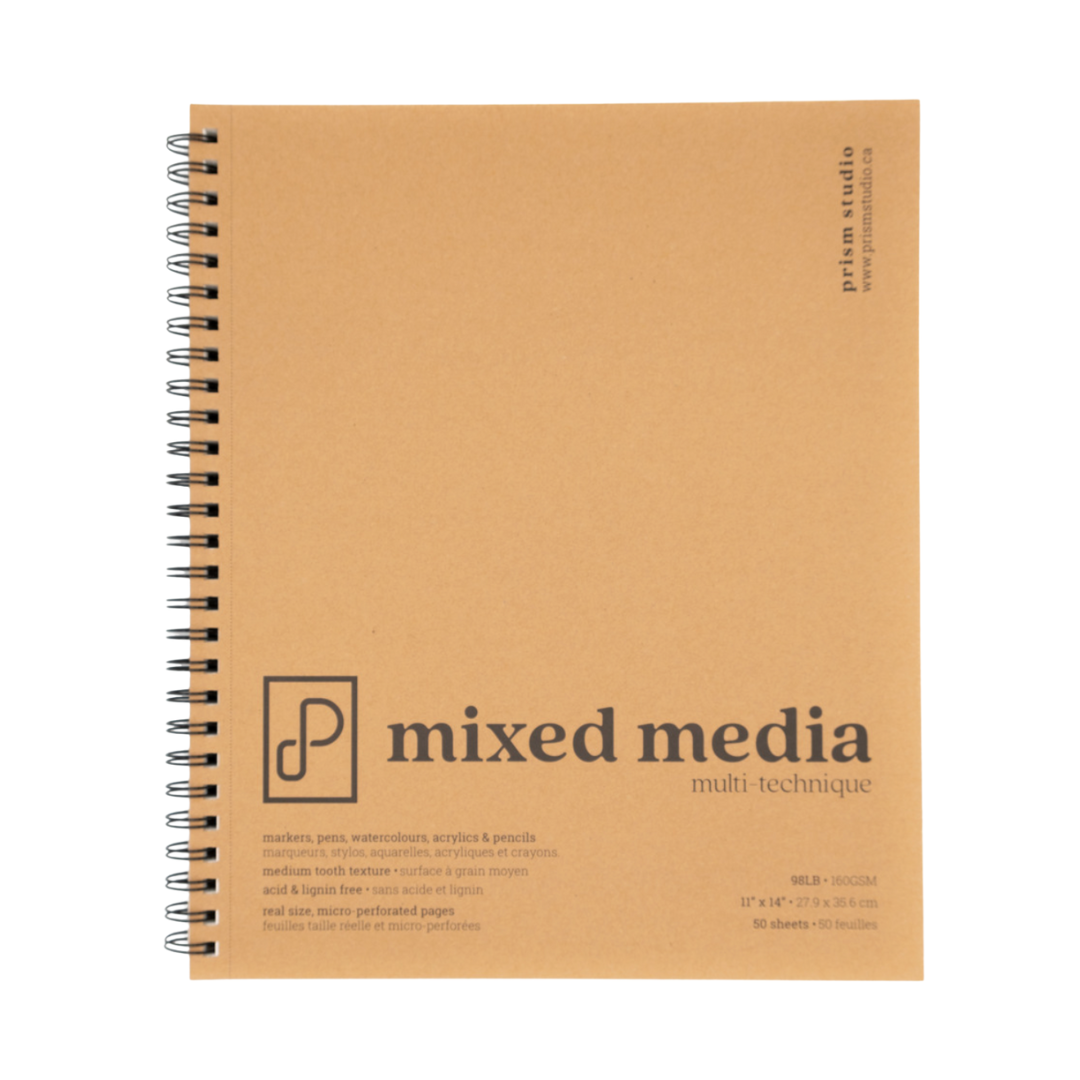 Prism Studio Mixed Media Pads 98lbs Spiral Bound