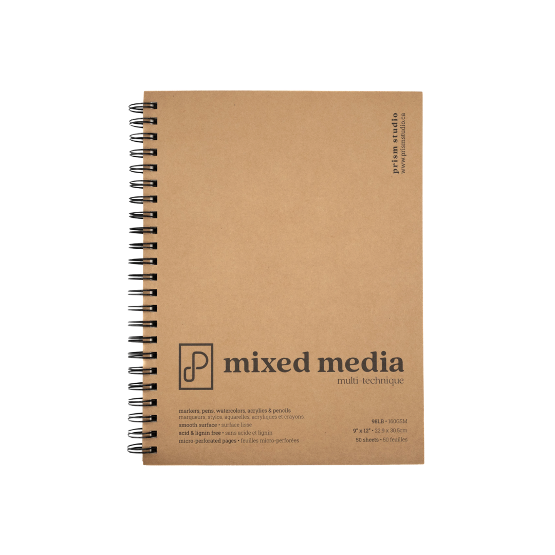 Prism Studio Mixed Media Pads 98lbs Spiral Bound