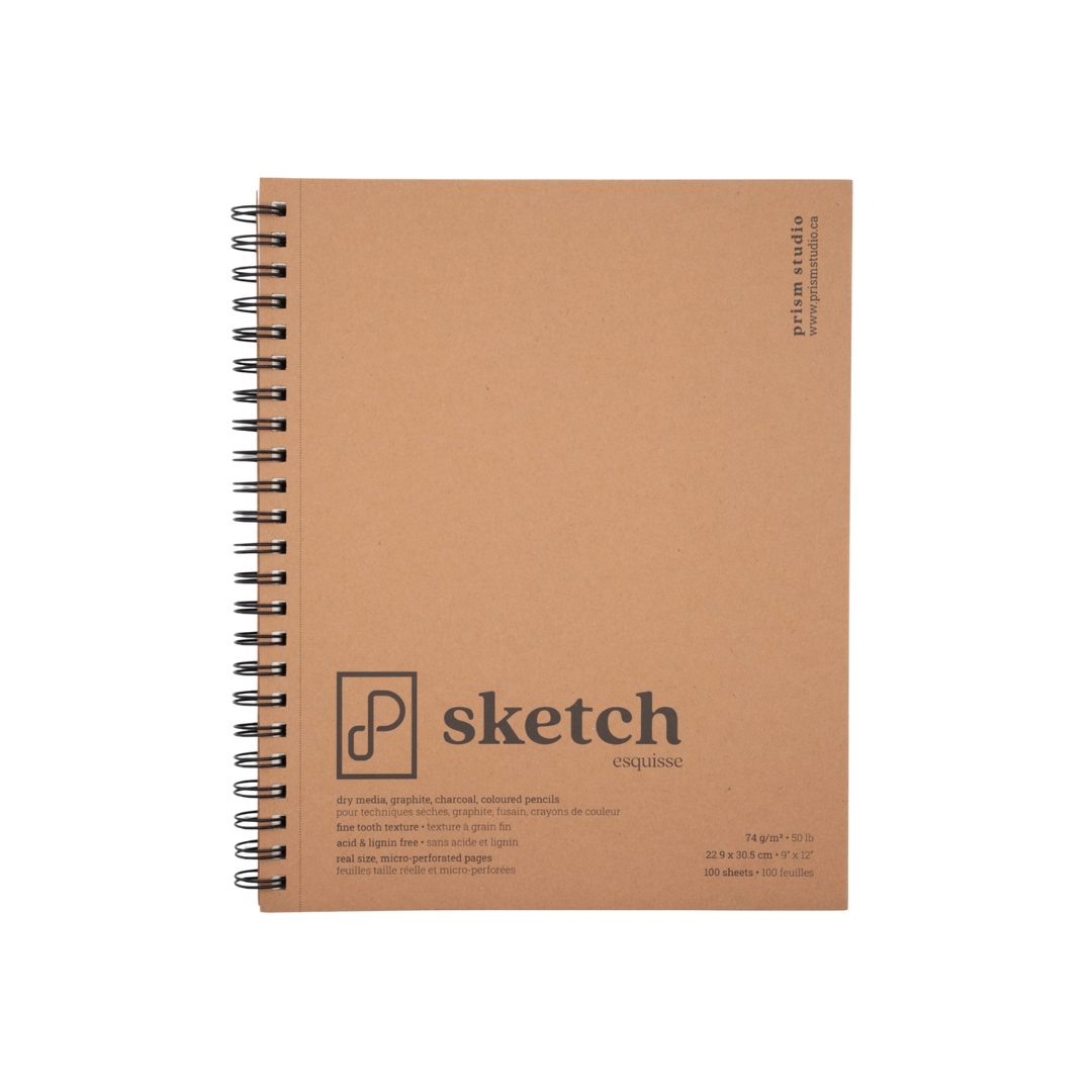 Prism Studio Sketch Pads 50lb 100 Sheets Spiral Bound
