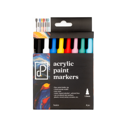 Prism Studio Acrylic Paint Markers Set of 8 (Fine)