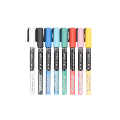 Prism Studio Acrylic Paint Markers Set of 8 (Fine)