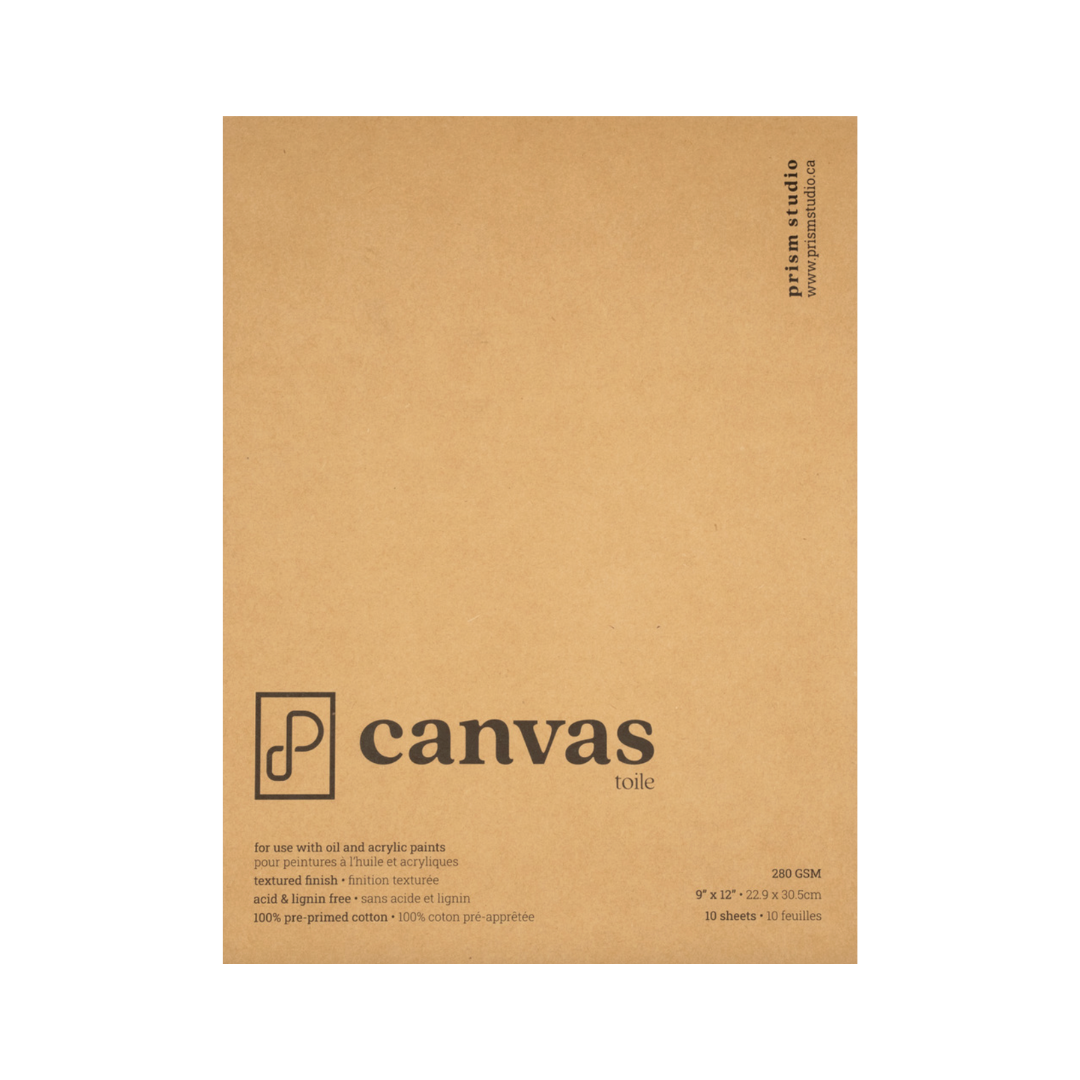 Prism Studio Canvas Pad 9x12" 10 Sheets 100% Cotton