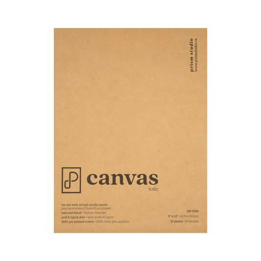 Prism Studio Canvas Pad 9x12" 10 Sheets 100% Cotton