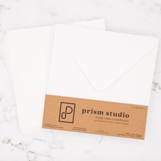 Prism Studio Card Blanks & Envelopes 6" X 6" Pack of 10