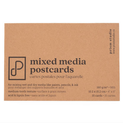 Prism Studio Mixed Media Postcards 4x6" Set of 15
