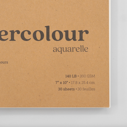 Prism Studio Watercolour Book 7x10" CP 140lb 30 Sheets Spiral Bound