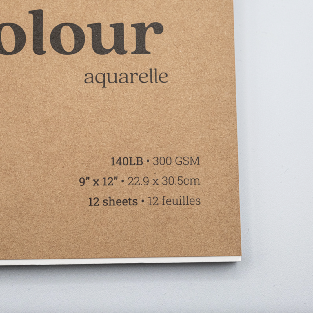 Prism Studio Watercolour Pad 9x12" CP 140lb 12 Sheets Glue-Bound