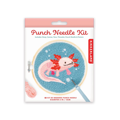 Kikkerland Punch Needle Kit - Axolotl