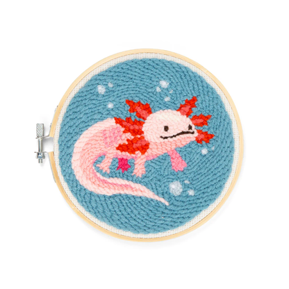 Kikkerland Punch Needle Kit - Axolotl