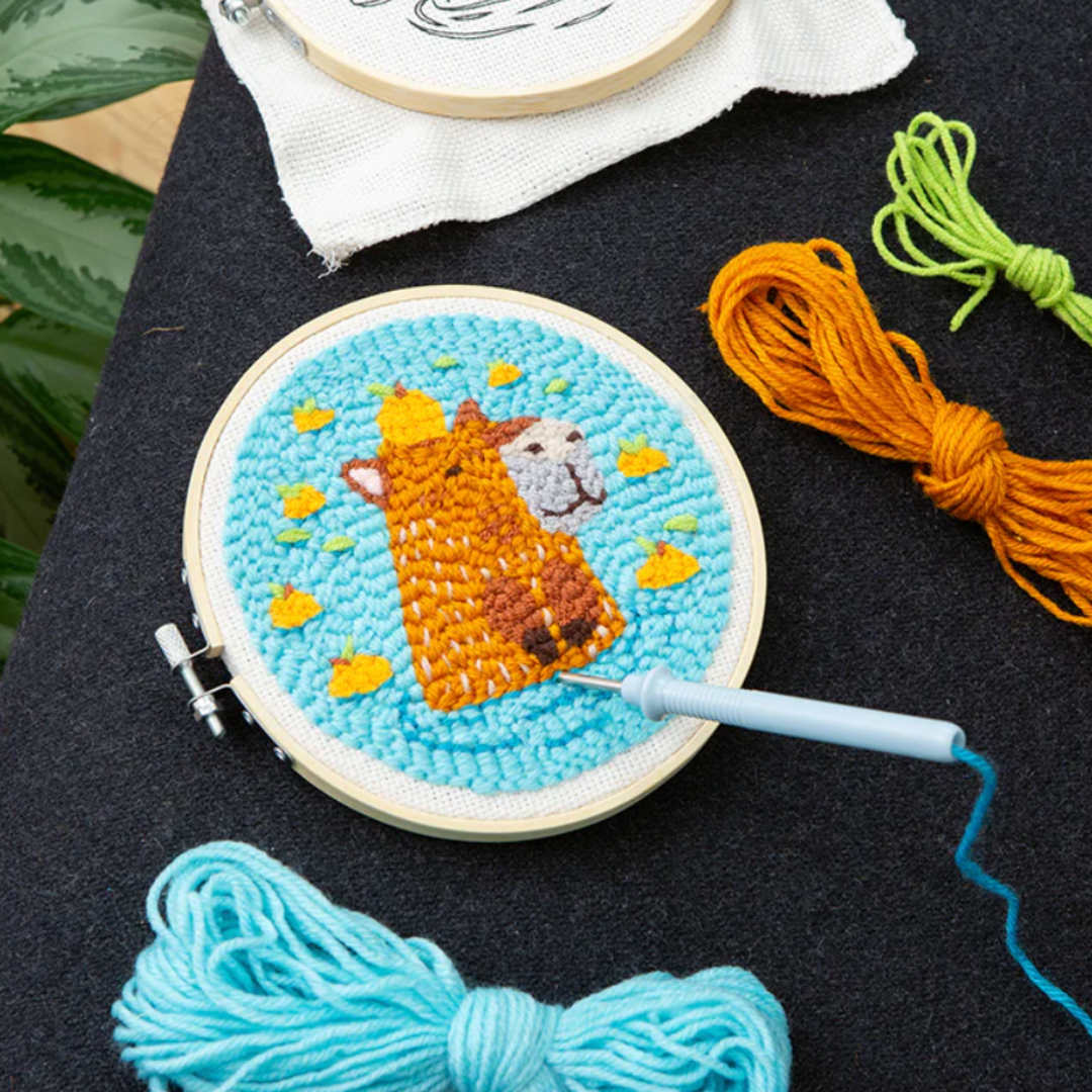 Kikkerland Punch Needle Kit - Capybara