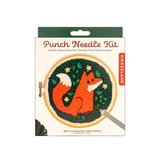 Kikkerland Punch Needle Kit - Fox