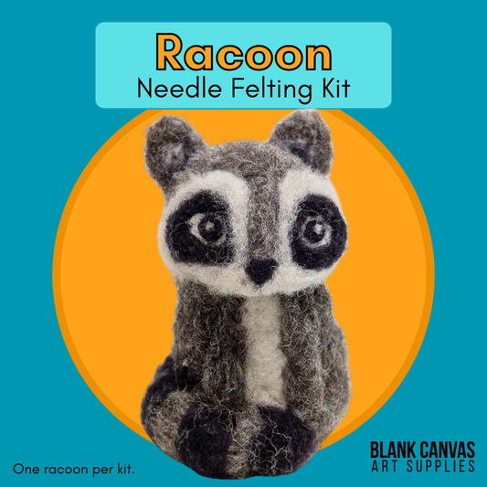 🇨🇦 BCAS Needle Felting Kit - Racoon