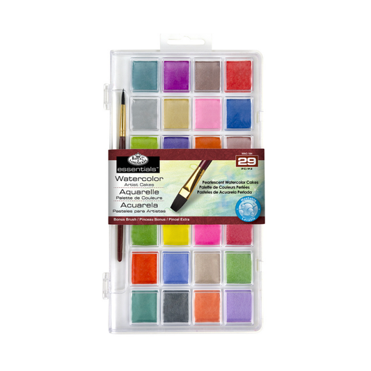 Royal & Langnickel Essentials Pearlescent Watercolour Set of 29