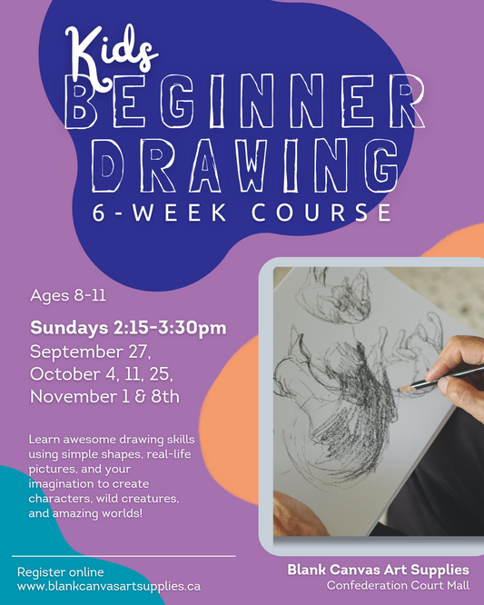 Kids Beginner Drawing Course - 6 Weeks - Fall Term