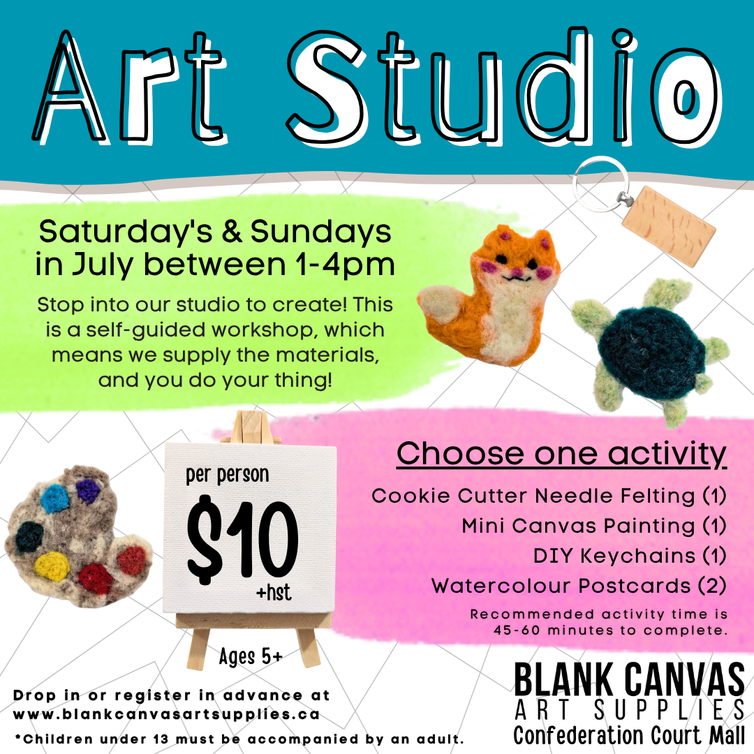 Art Studio: July Dates